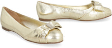 Load image into Gallery viewer, Varina metallic leather ballet flats
