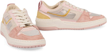 Load image into Gallery viewer, Suede and fabric low-top sneakers