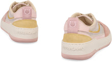 Load image into Gallery viewer, Suede and fabric low-top sneakers