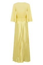 Load image into Gallery viewer, Long Satin Dress with Cloak