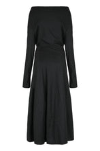 Load image into Gallery viewer, Draped dress in stretch wool