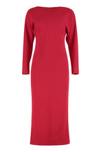 Load image into Gallery viewer, Midi dress in stretch cady