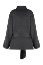 Load image into Gallery viewer, Double-breasted wool coat