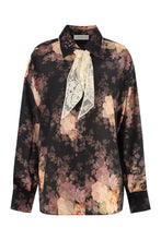 Load image into Gallery viewer, Illustration Printed silk shirt