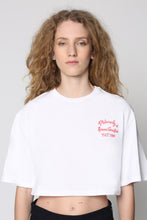 Load image into Gallery viewer, Logo detail cropped t-shirt