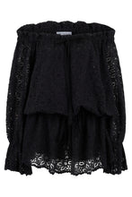 Load image into Gallery viewer, Lace blouse with draping