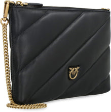 Load image into Gallery viewer, Love Simply quilted leather shoulder bag