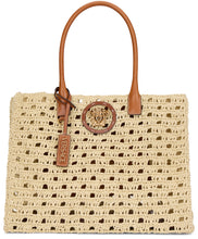 Load image into Gallery viewer, Medusa tote bag in raffia
