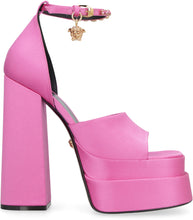 Load image into Gallery viewer, Medusa Aevitas satin sandals