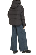 Load image into Gallery viewer, Hooded techno fabric down jacket