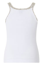 Load image into Gallery viewer, Cotton top with crystals