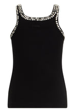 Load image into Gallery viewer, Striped top with jewel embroidery