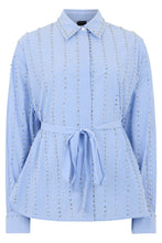 Load image into Gallery viewer, Cotton shirt with rhinestones