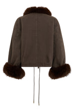 Load image into Gallery viewer, Jacket with collar and cuffs made of synthetic fur