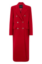 Load image into Gallery viewer, Long double-breasted coat
