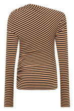 Load image into Gallery viewer, Polo sweater in wool blend with stripes