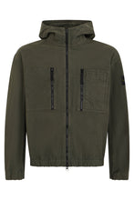 Load image into Gallery viewer, Dark Green Jacket with Hood and Zip