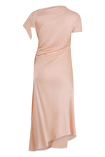 Load image into Gallery viewer, Dress with knot and asymmetric neckline