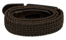 Load image into Gallery viewer, Leather belt with braid