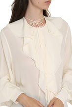 Load image into Gallery viewer, Ruffled silk blouse