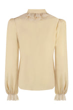 Load image into Gallery viewer, Illustration silk blouse