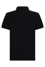 Load image into Gallery viewer, Black cotton polo with elegant logo