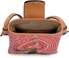 Load image into Gallery viewer, Paisley print crossbody phone holder