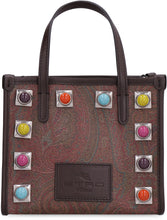 Load image into Gallery viewer, Globetrotter mini tote bag with studs