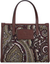 Load image into Gallery viewer, Globetrotter Jacquard fabric mini-tote bag