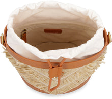 Load image into Gallery viewer, Raffia bucket bag
