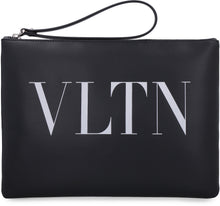 Load image into Gallery viewer, Valentino Garavani - VLTN leather flat pouch