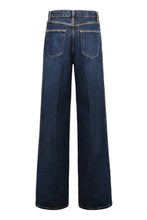 Load image into Gallery viewer, Jeans a gamba larga con risvolto
