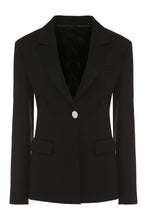 Load image into Gallery viewer, Blue wool single-breasted blazer