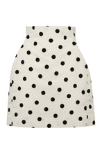 Load image into Gallery viewer, Polka-dot mini-skirt