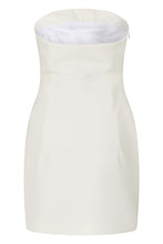 Load image into Gallery viewer, White dress with heart-shaped neckline elegant