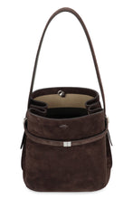 Load image into Gallery viewer, Bucket bag in suede leather