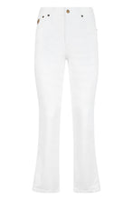 Load image into Gallery viewer, Crop denim pants in cotton blend