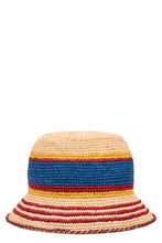 Load image into Gallery viewer, Bucket hat model in raffia