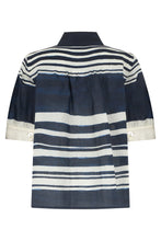 Load image into Gallery viewer, Striped blouse in ramie fabric