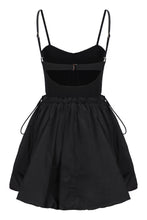 Load image into Gallery viewer, Mini dress in black taffeta
