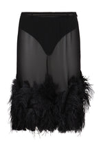 Load image into Gallery viewer, Skirt with ostrich feathers
