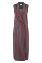 Load image into Gallery viewer, Long draped dress with a V-neck