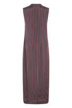 Load image into Gallery viewer, Long draped dress with a V-neck