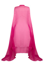 Load image into Gallery viewer, Maxi dress in transparent silk