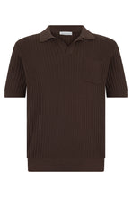 Load image into Gallery viewer, Ribbed knit polo