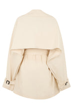 Load image into Gallery viewer, Double-breasted cotton trench