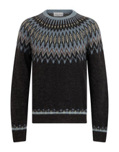 Load image into Gallery viewer, Crew neck sweater with jacquard pattern