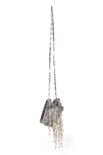 Load image into Gallery viewer, Shoulder bag 1969 Nano in metal with fringes