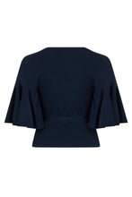 Load image into Gallery viewer, Crossed blouse with bell sleeves