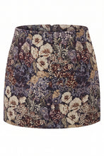 Load image into Gallery viewer, Short skirt with floral pattern